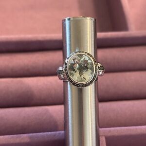 Victoria Wieck Prasiolite Silver Size 6 Women’s Ring